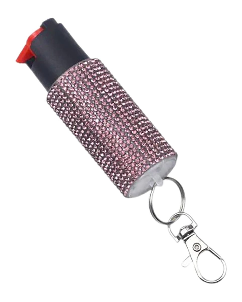PSP EC14STUDPKC Studded Pepper Spray Pink Canister Includes Keychain