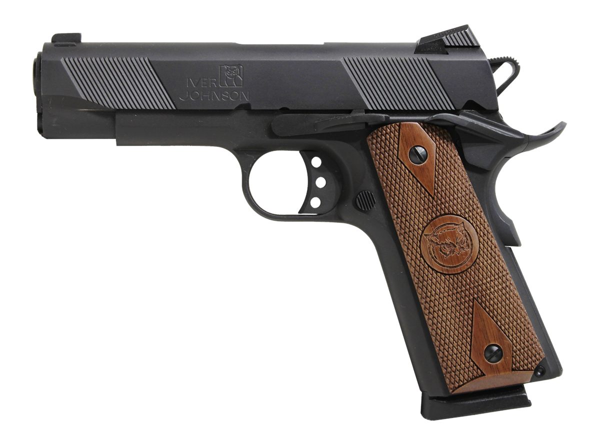 Iver Johnson Arms HAWK Commander 45 ACP 8+1 4.25in Black Steel Barrel, Matt