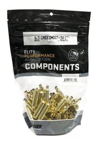 Sig Sauer Unprimed Brass Rifle Cartridge Cases 6mm Creedmoor 50/ct