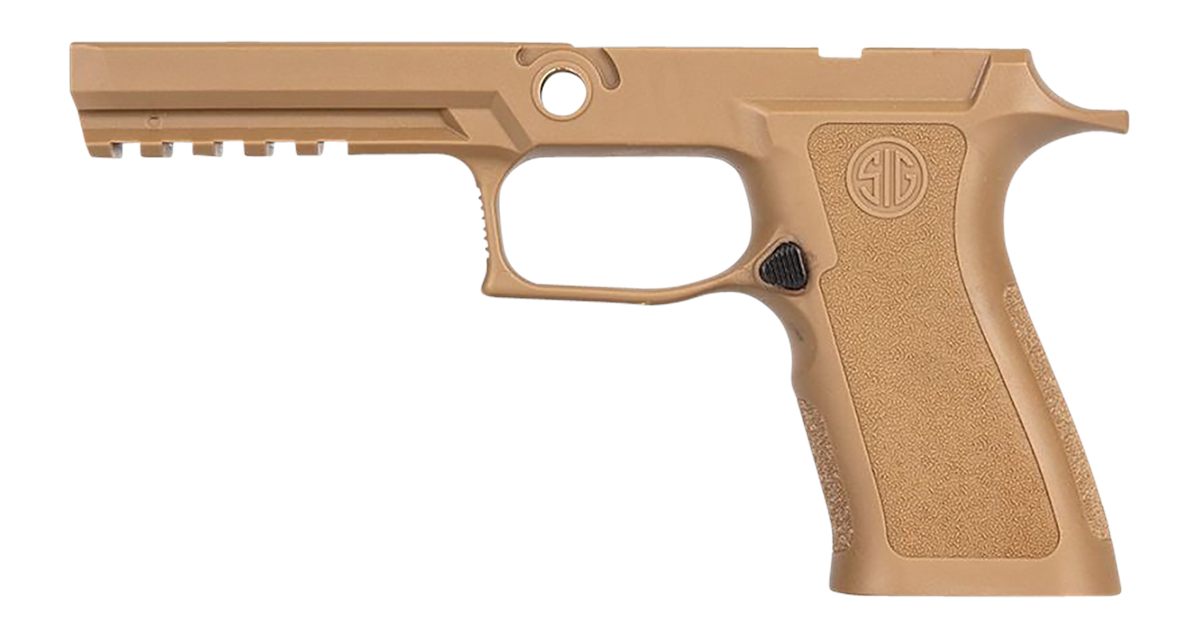SIG Sauer GRIPMODXF943LGCOY P320 Module X-Series (Large Size 9mm Luger/40 S
