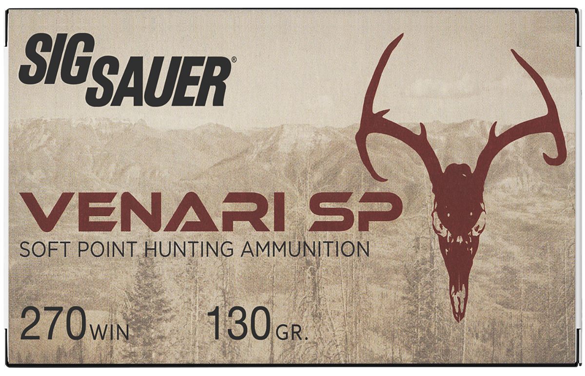 SIG Sauer V270SP13020 Venari 270 Win 130gr Soft Point 20 Per Box/10 Case