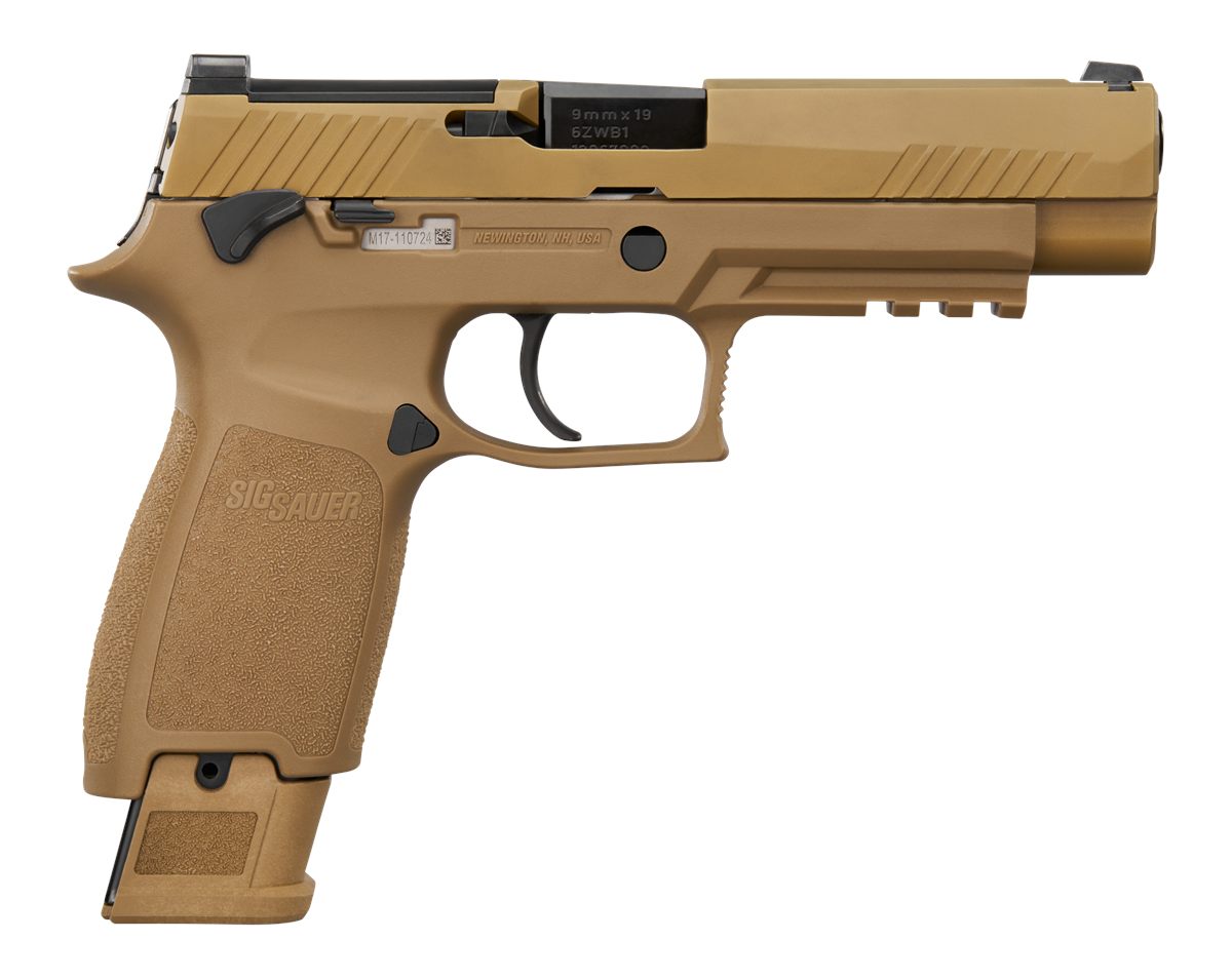 Sig Sauer M179CSSMSMA MA Compliant Full Size 9mm Luger 10+1 4.70in Coyote P