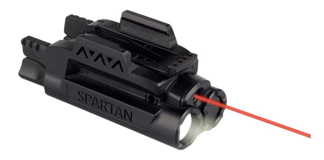 LaserMax Spscr Red Spartan Light/Laser Black 120 Lumens White LED
