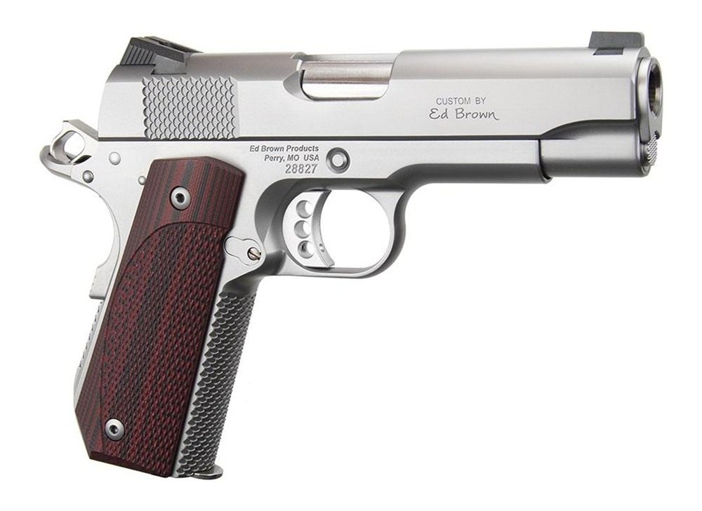 Ed Brown KC18SS 1911 Kobra Carry Serrated 45 ACP 7+1 4.25in Stainless Reces view 2