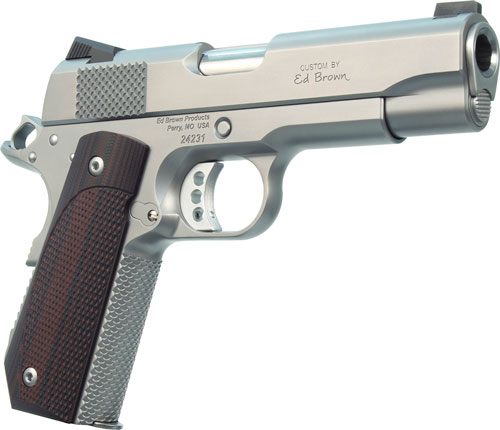 Ed Brown KC18SS 1911 Kobra Carry Serrated 45 ACP 7+1 4.25in Stainless Reces view 4