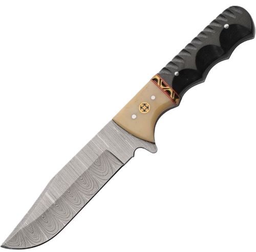 Szco Rite Edge 4.5in Micarta Bone Bolster W/Leather Sheath