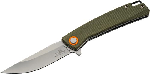 Szco Sawmill RUC 4in Green Micarta Folder D2 Steel Blade