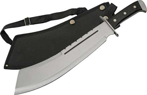 Szco Rite Edge 13.5in Black Bully Machete SS Blade W/Shth