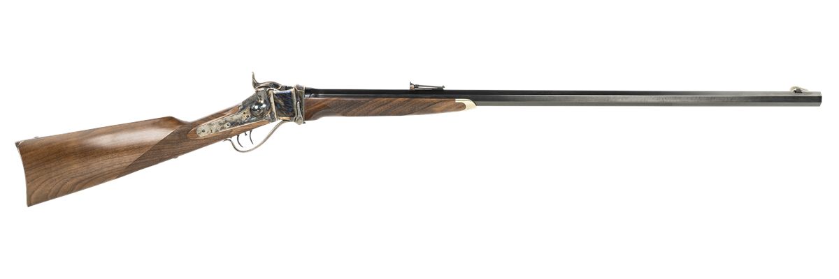 Taylors & Company 210139 Pedersoli 1874 Billy's Sharps 45-70 Gov 1rd 32" Blued Single Shot Octagon Barrel, Blued Steel Drilled & Tapped Receiver, Checkered Walnut Fixed Stock
