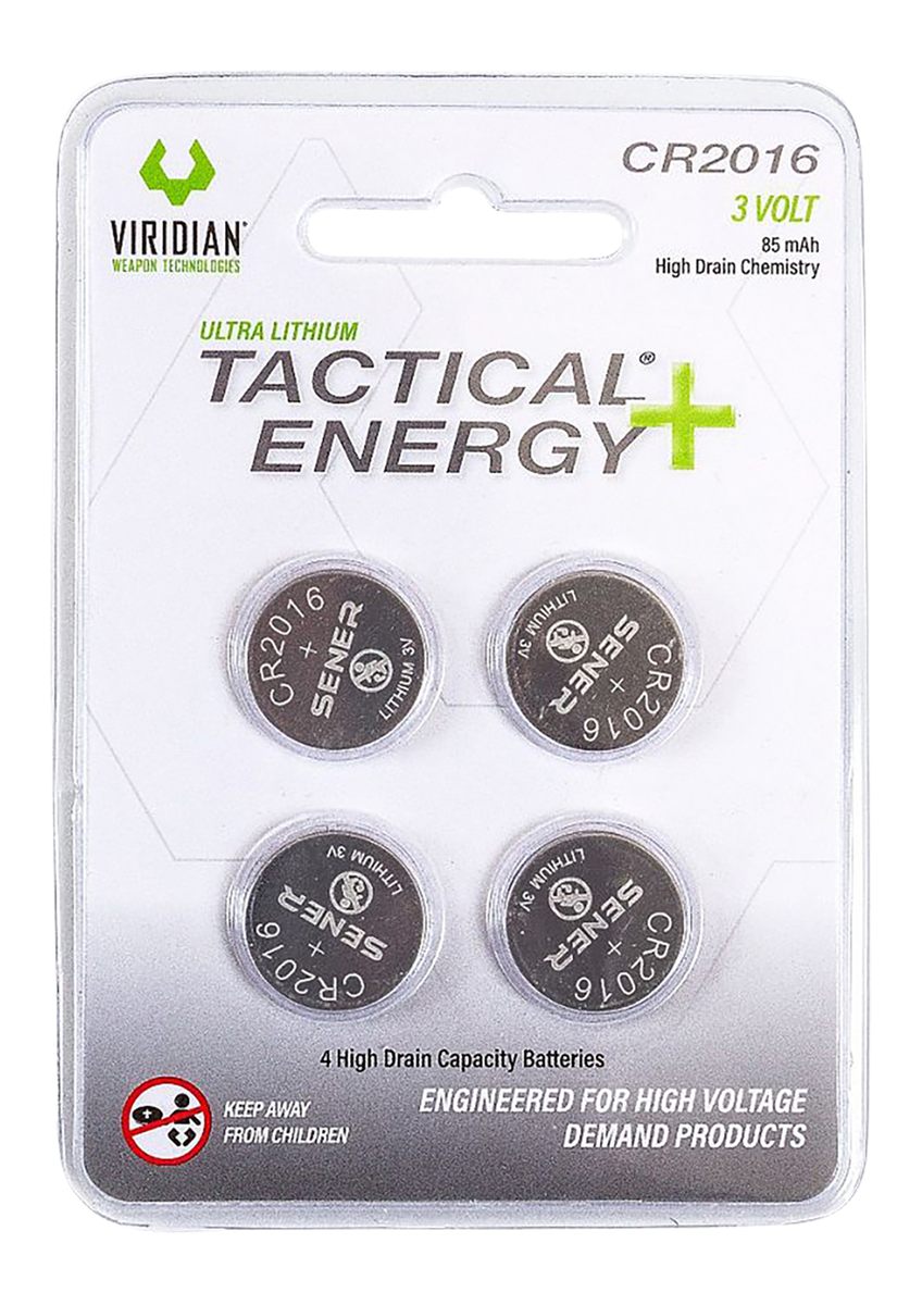 Viridian Weapon Technologies 3500013 CR2016 Lithium Battery Tactical Energy