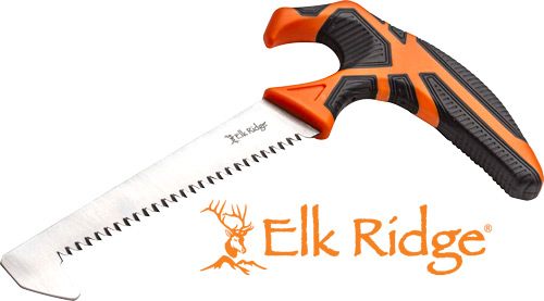 Master Cutlery MC ELK Ridge Trek 5in T-Handle SAW With Sheath BLK/ORG/SS view 2