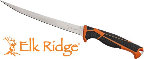 Master Cutlery Elk Ridge Trek Fixed Knife 7in Fillet Blade Orange and Black view 4