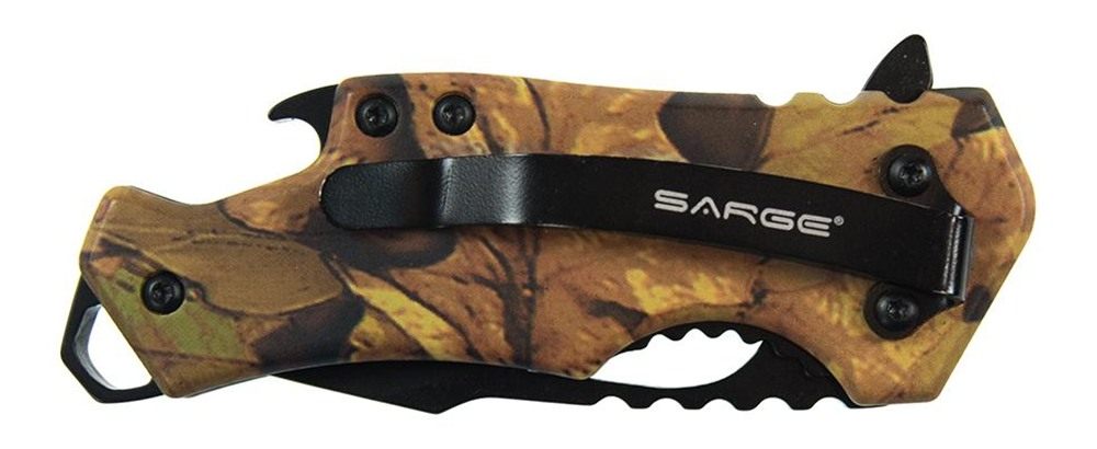Sarge knives Fuse - Foldable Pocket Knife Bottle Opener (Camo)