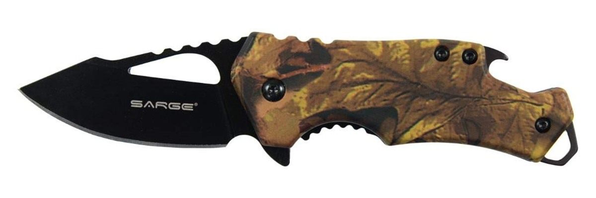Sarge knives Fuse - Foldable Pocket Knife Bottle Opener (Camo) view 2