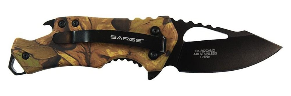 Sarge knives Fuse - Foldable Pocket Knife Bottle Opener (Camo) view 3
