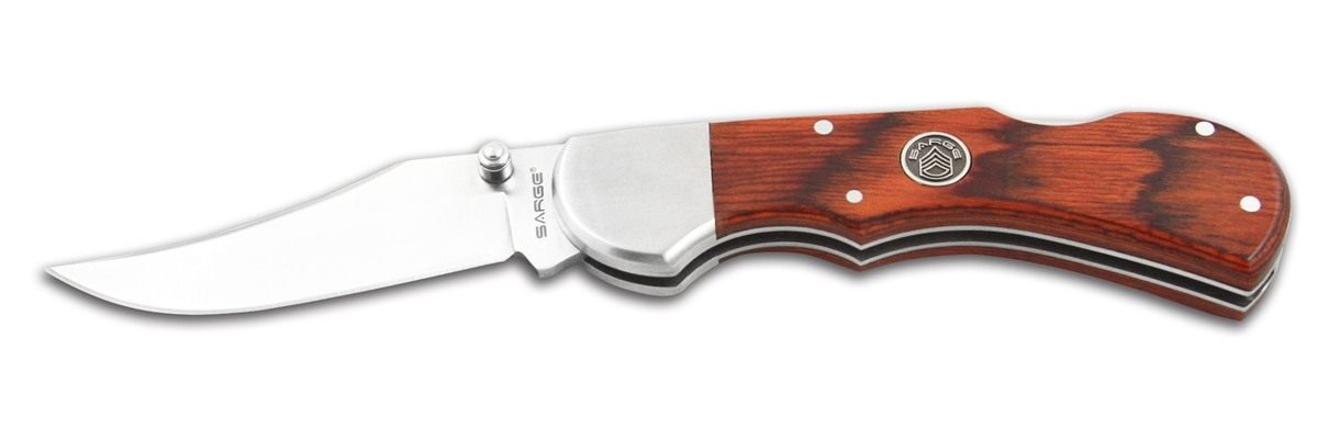 Sarge knives SK-404 Single Blade Lock Back Folder Knife with 2-3/4-Inch Sta