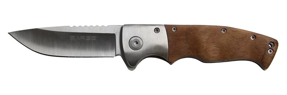 Sarge Knives SK-65 Flash Wooden Swift Assist Folder view 3