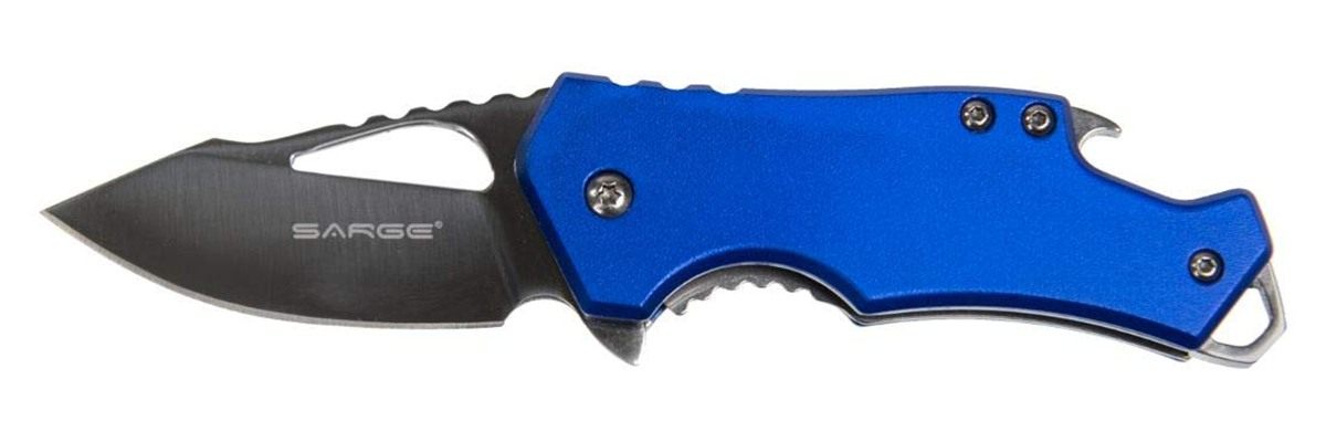 Sarge knives Fuse - Foldable Pocket Knife Bottle Opener (Blue) view 2