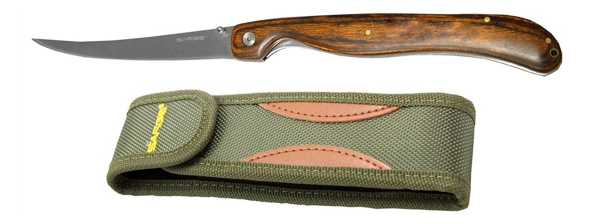 Sarge knives 7 Fold Fillet Knife Pakkawood Handle (SK-131)