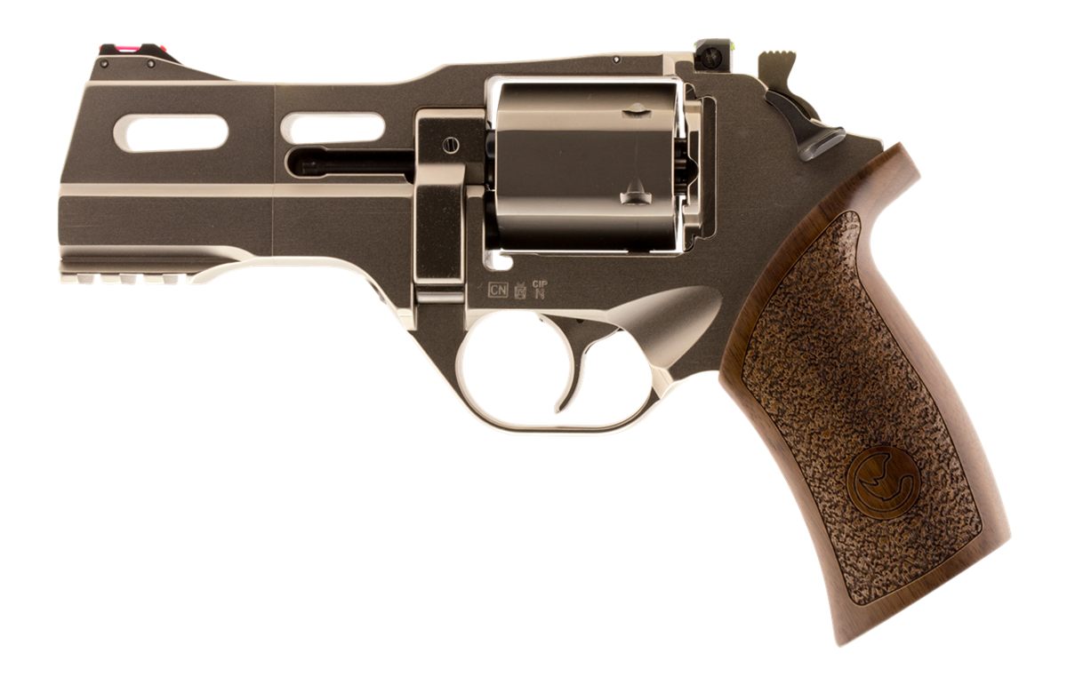 Chiappa Firearms 340222 Rhino 40DS Small 357 Mag 6 Shot, 4in Nickel-Plated
