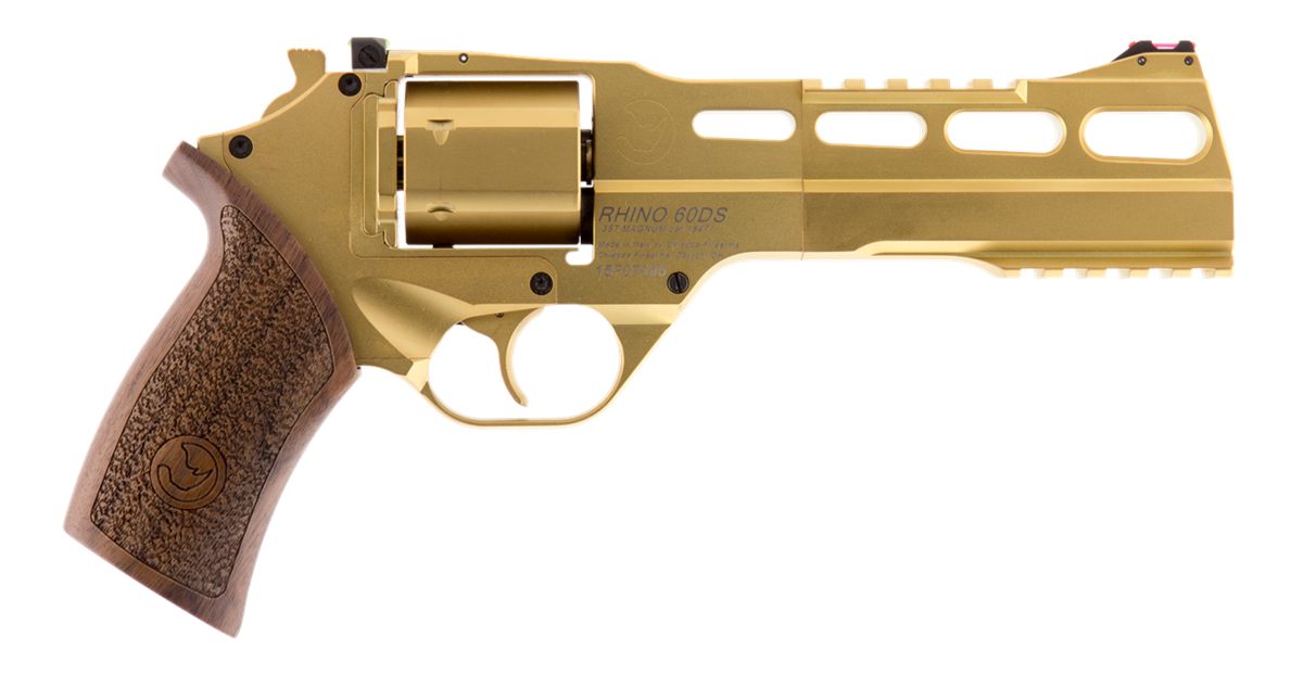 Chiappa Firearms 340225 Rhino 60DS Medium 357 Mag 6 Shot, 6in Gold Plated P view 2
