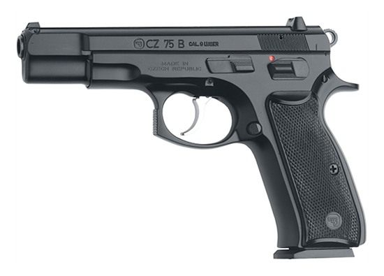 CZ USA 01102 75 B 9mm Luger 10+1 4.60in Black Steel Barrel, Serrated Slide view 2