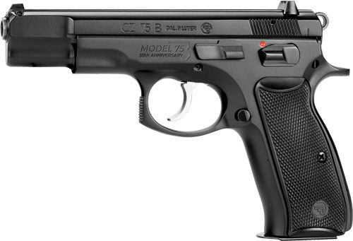 CZ USA 75 B Anniversary Elite Handgun 9mm Luger 10rd Magazines(2) 4.6in Bar
