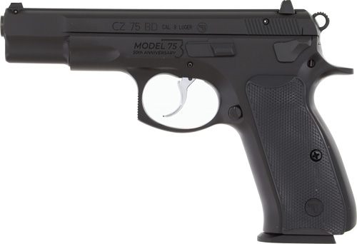 CZ USA 75 BD 50th Anniversary Elite Decocker Handgun 9mm Luger 10rd Magazin