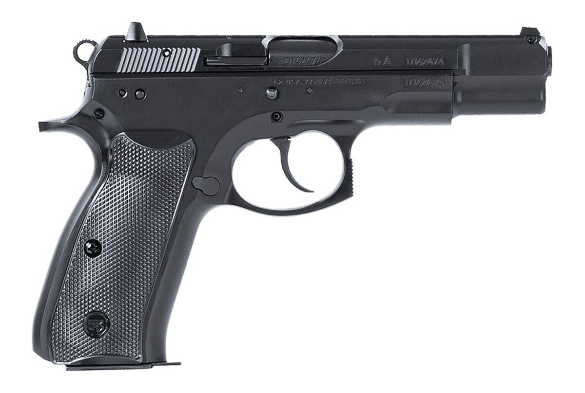 CZ USA 01130 75BD 9mm Luger 10+1 4.60in Black Steel Barrel, Serrated Slide