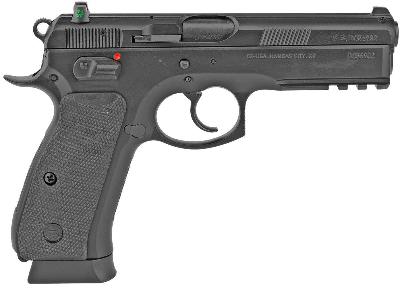 CZ USA 01152 75 SP-01 Full Size 9mm Luger 10+1 4.60in Black Steel Barrel, S