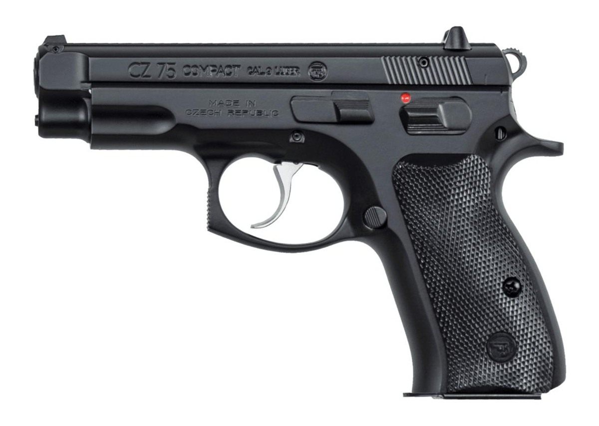 CZ USA 01190 75 Compact 9mm Luger 10+1 3.75in Black Steel Barrel Serrated S view 2