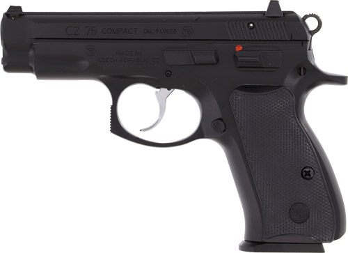 CZ USA 01190 75 Compact 9mm Luger 10+1 3.75in Black Steel Barrel Serrated S view 3