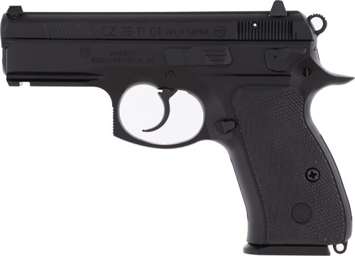 CZ USA 01199 P-01 Compact 9mm Luger 10+1, 3.75in Blued Steel Barrel, Black view 4