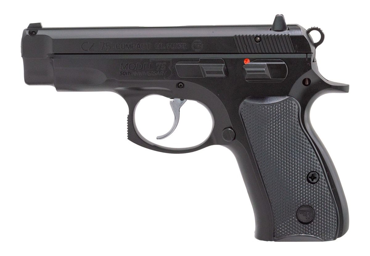 CZ USA 75 Compact 50th Anniversary Elite Handgun 9mm Luger 10rd Magazines (