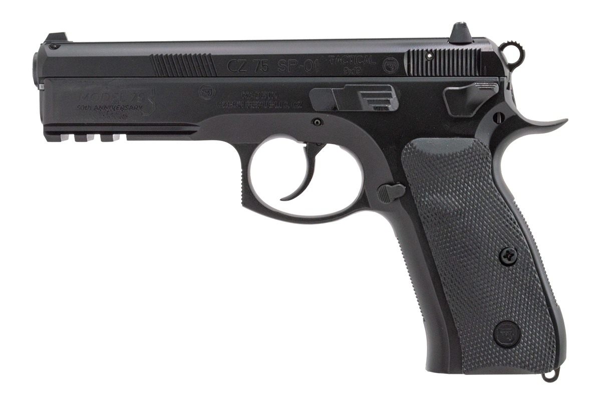 CZ USA 75 SP-01 Tactical 50th Anniversary Elite Handgun 9mm Luger 10rd Maga