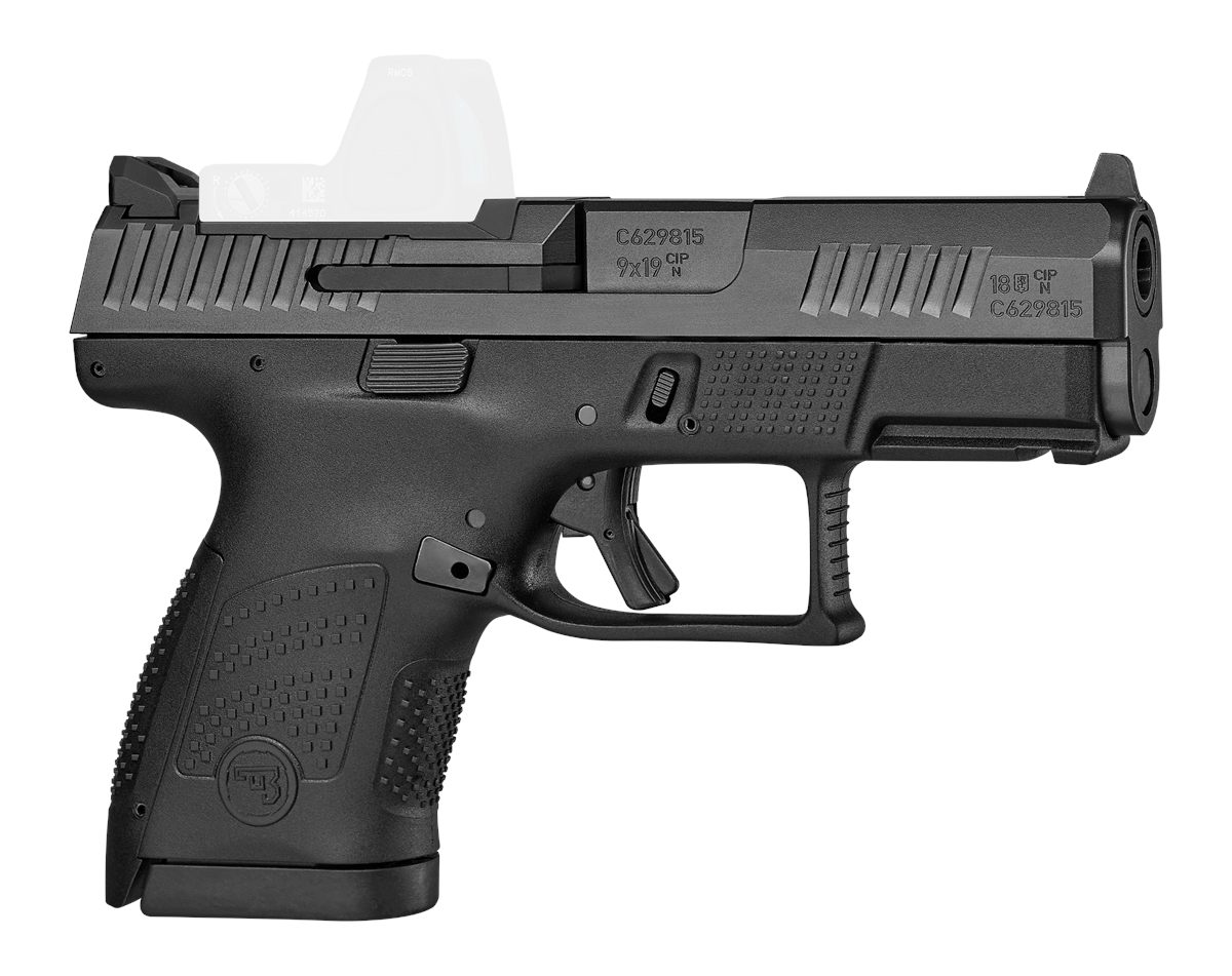 CZ USA 01568 P-10 S Sub-Compact 9mm Luger 10+1 3.50in Black Steel Barrel, N