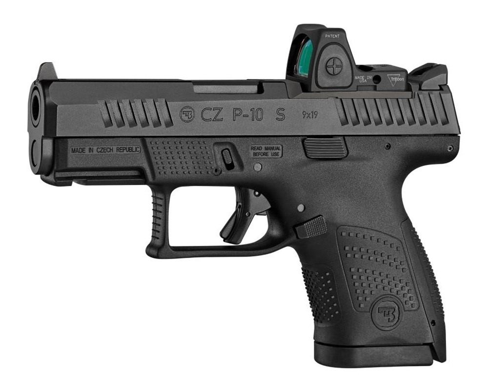 CZ USA 01568 P-10 S Sub-Compact 9mm Luger 10+1 3.50in Black Steel Barrel, N view 2