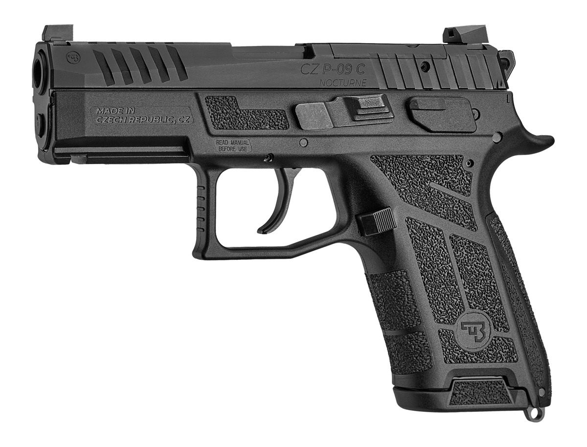 CZ USA 01660 P-09 C Nocturne Compact 9mm Luger 10+1 3.74in Black Steel Barr view 2