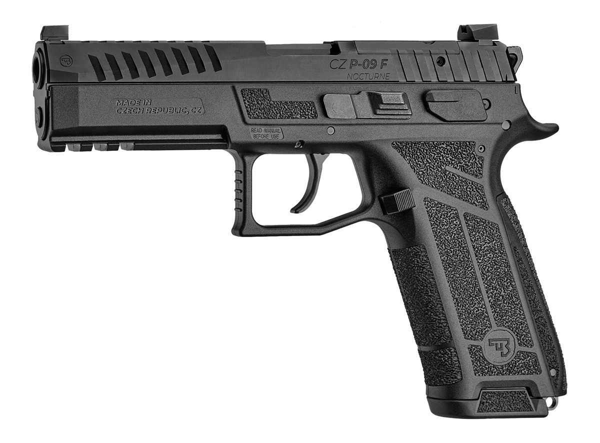 CZ USA 01670 P-09 F Nocturne Full Size 9mm Luger 10+1 4.53in Black Steel Ba view 2