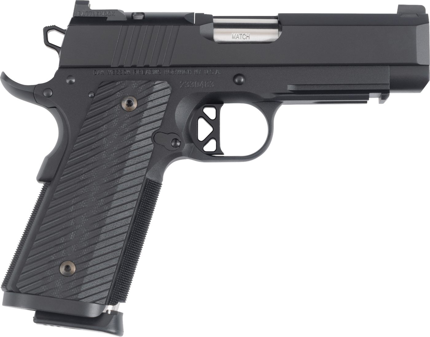 Dan Wesson 017979mm Luger 10+1 4in Stainless Black G10 Grip view 2