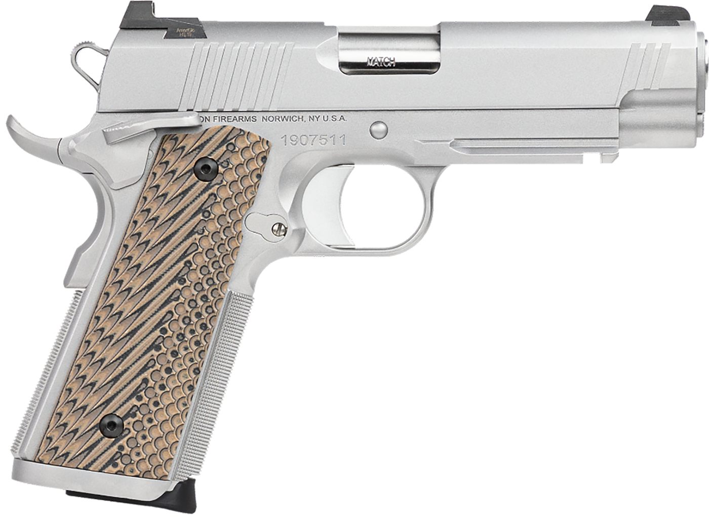 Dan Wesson 01809 Specialist Commander 45 ACP 8+1 4.25in Stainless Steel Bar