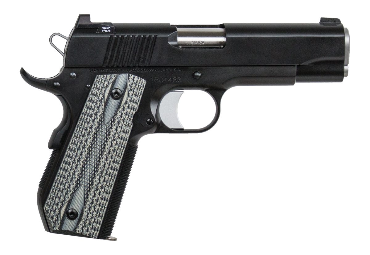 Dan Wesson 01826 V-Bob 45 ACP 8+1 4.25in Stainless Match Grade Barrel, Blac