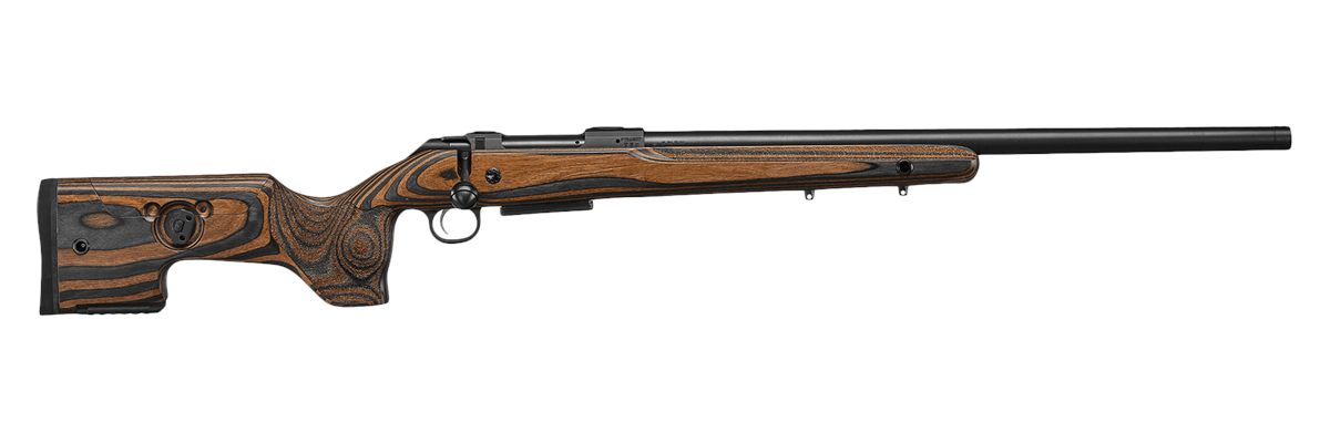 CZ USA 07503 600 Range Full Size 308 Win 5+1, 24in Black Nitride Steel Thre