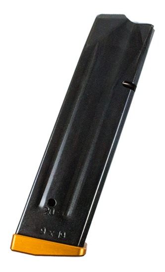 CZ Tactical Sport Orange Handgun Magazine Aluminum Base Pad 9mm Luger 20/rd view 2