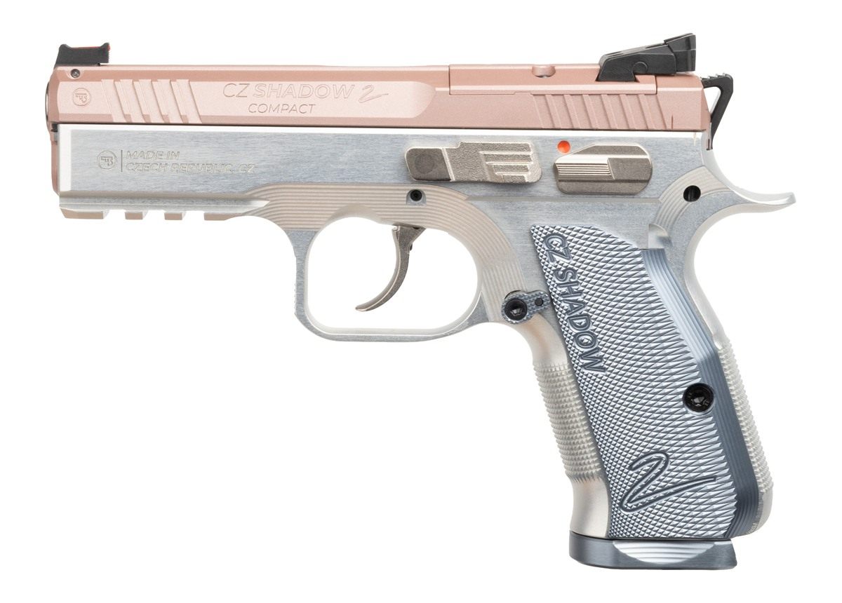 CZ USA Shadow 2 Compact Optic Ready Rose Handgun 9mm Luger 15rd Magazines(2