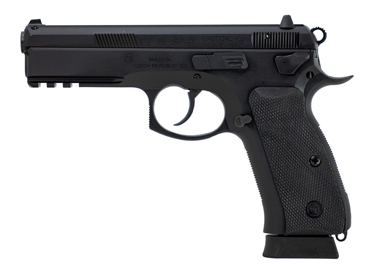 CZ USA 89353 75 SP-01 Tactical 9mm Luger 19+1 4.60in Black Nitride Steel Ba