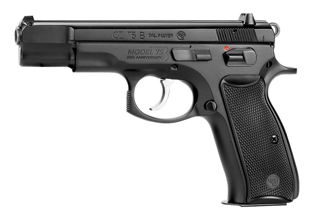 CZ USA 75 BD 50th Anniversary Elite Handgun 9mm Luger 16rd Magazines (2) 4.