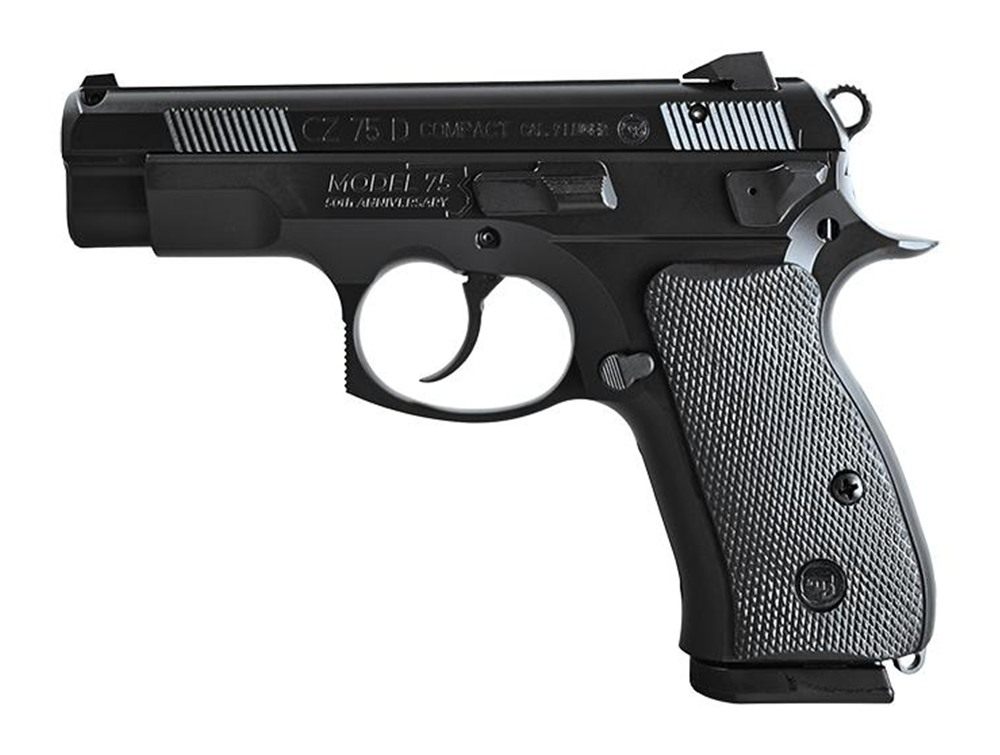 CZ USA 75D PCT 50th Anniversary Elite Compact 9mm Luger 15+1 3.75in Black S view 2