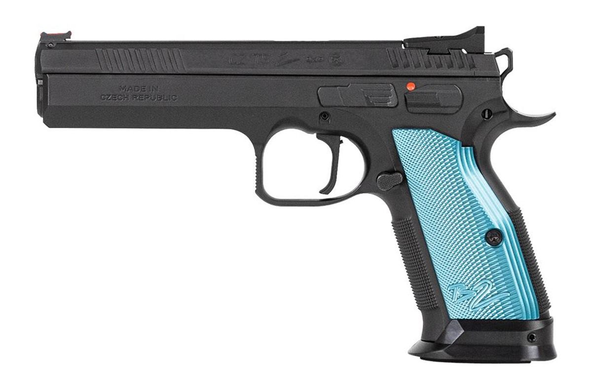 CZ USA 91220 TS 2 9mm Luger 20+1 5.28in Blued Steel Barrel, Black Serrated view 2