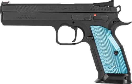CZ USA 91220 TS 2 9mm Luger 20+1 5.28in Blued Steel Barrel, Black Serrated view 3